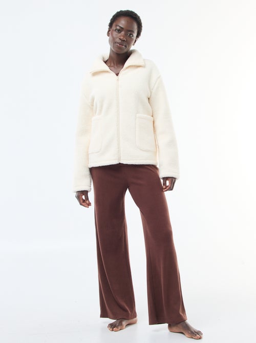 Gilet chaud effet moutonné - Kiabi