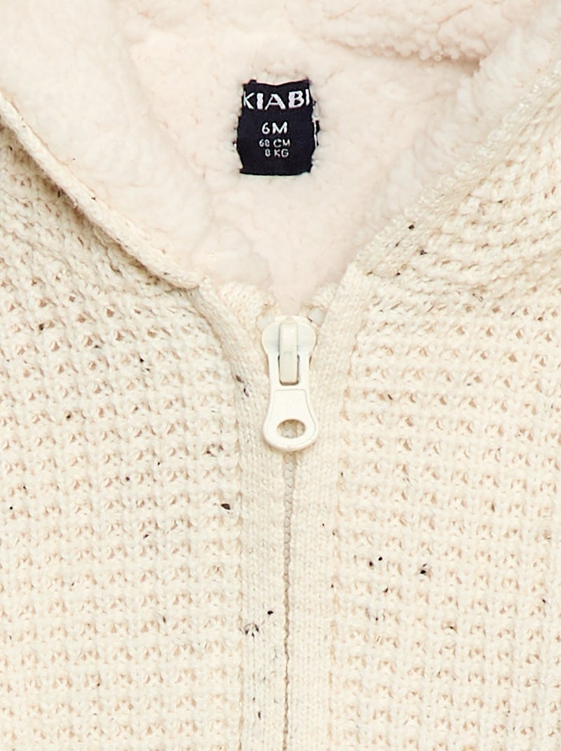 Barboteuse En Polaire Pour Bébé Avec Oreilles De Lapin - Vêtement Bébé