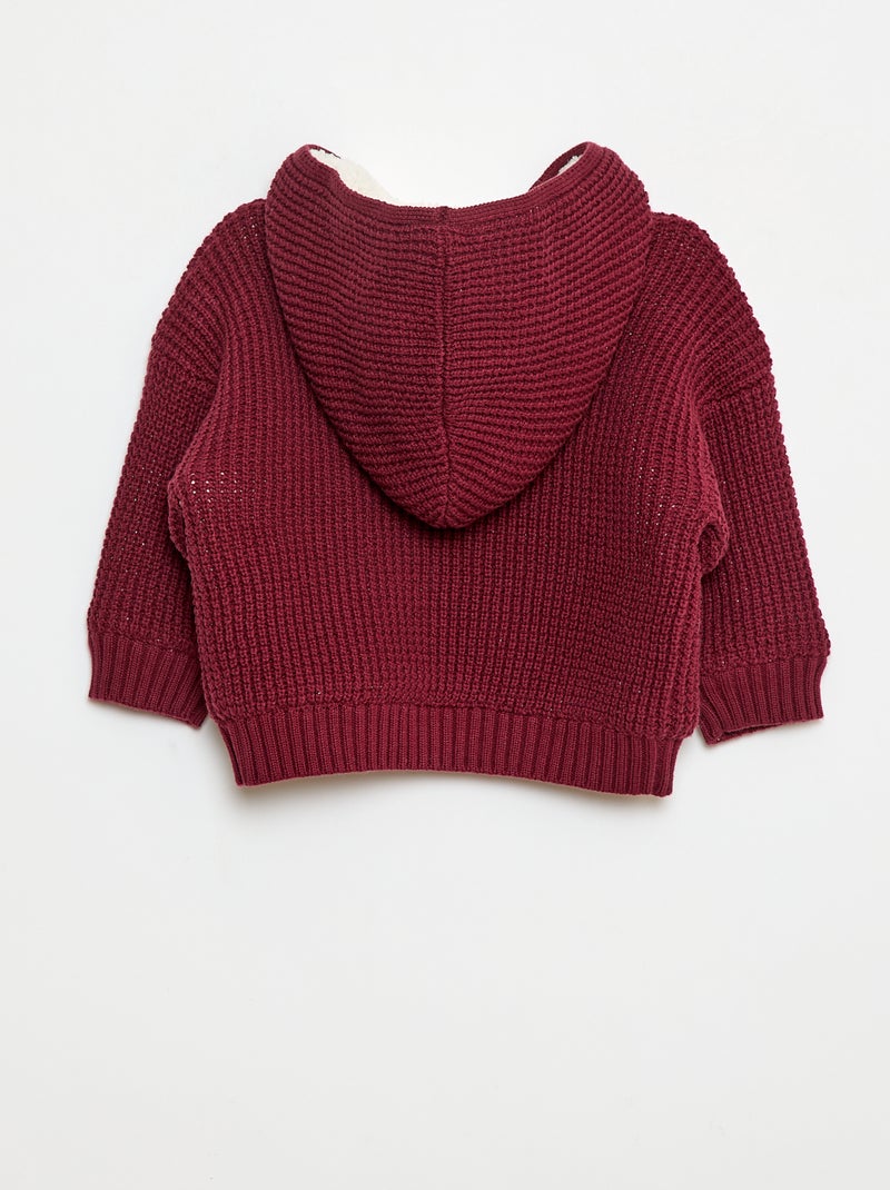 Gilet chaud en coton Rouge - Kiabi