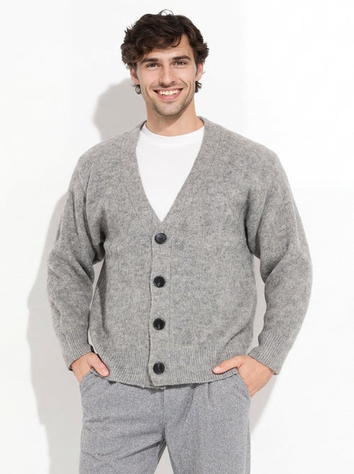 Gilet chaud en maille avec de la laine - AFIBEL - Kiabi