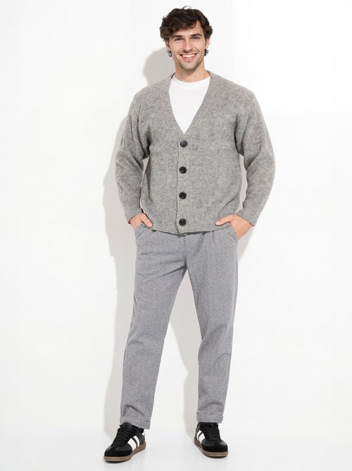 Gilet chaud en maille avec de la laine - AFIBEL - Kiabi