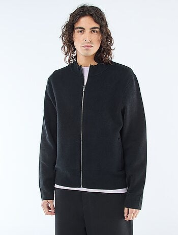 Gilet chaud zippé à col montant