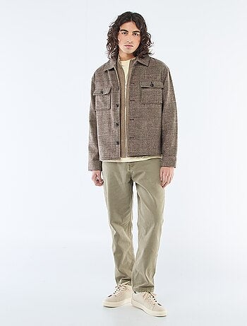 Gilet chaud zippé à col montant