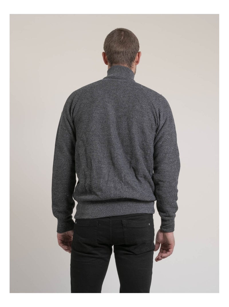Gilet chaud zippé LACARMA gris anthracite - Kiabi