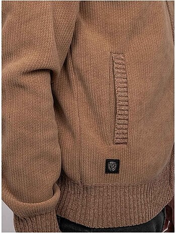 Gilet chenille zippé lerotof