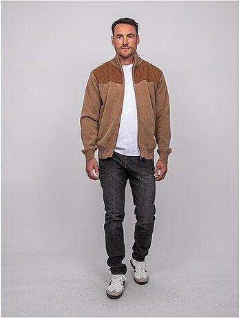 Gilet chenille zippé lerotof