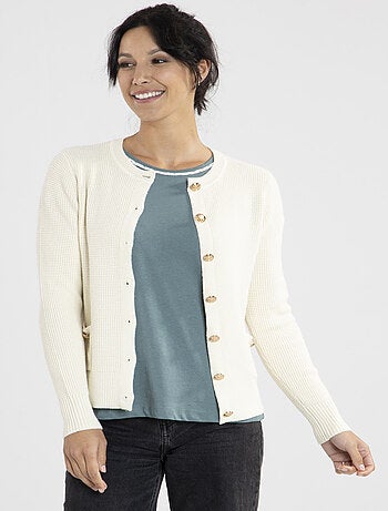 Gilet Chic Avec Col Rond | Gerard Pasquier