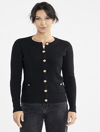 Gilet Chic Avec Col Rond | Gerard Pasquier