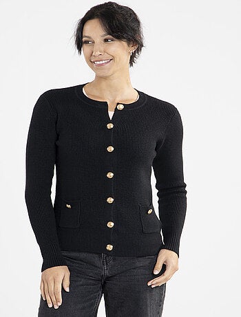 Gilet Chic Avec Col Rond | Gerard Pasquier