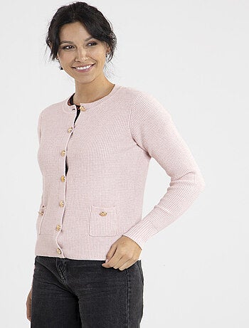 Gilet Chic Rose Gilets rond