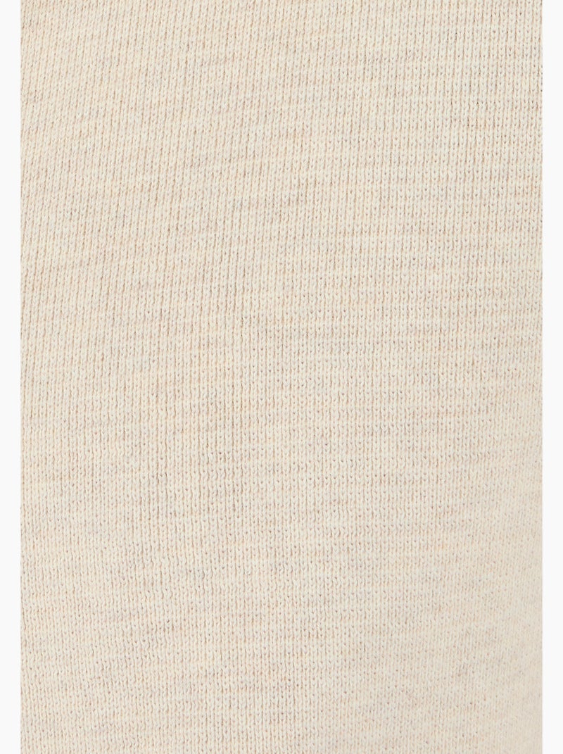 Gilet chiné zippé col montant - Damart Marron - Kiabi