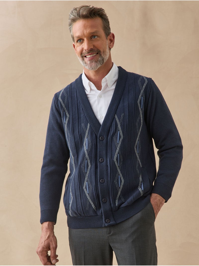 Gilet classique homme avec laine - daxon Bleu marine - Kiabi