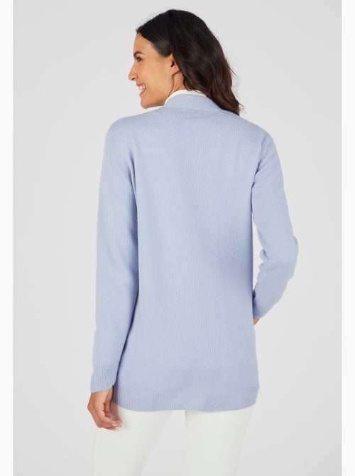Gilet classique maille jersey  - Damart - Kiabi