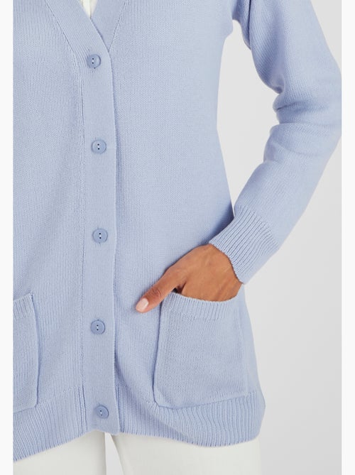 Gilet classique maille jersey  - Damart - Kiabi