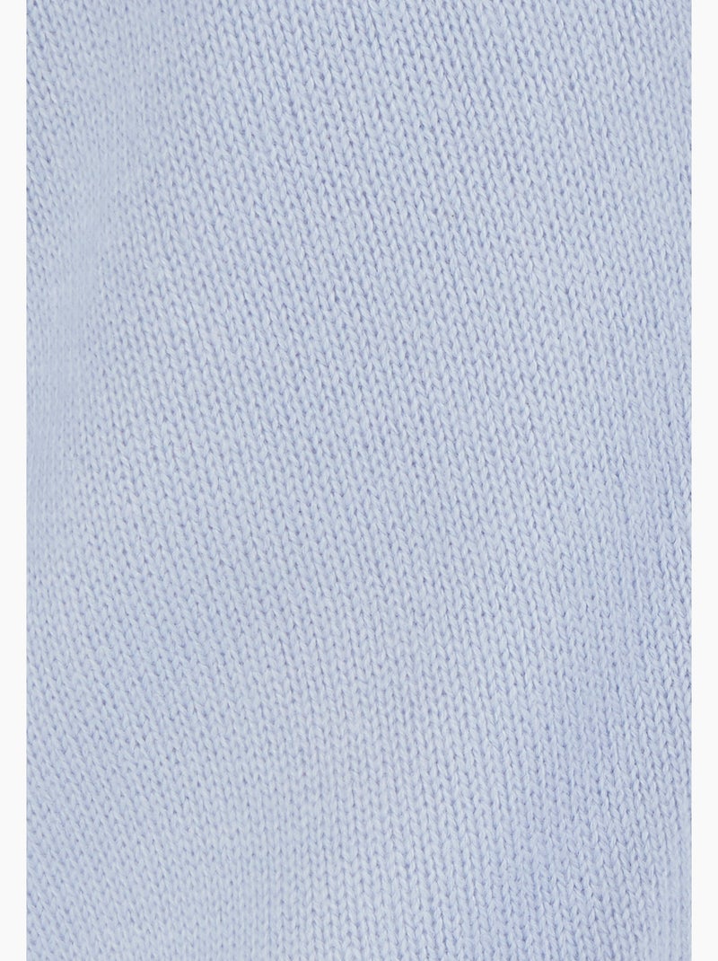 Gilet classique maille jersey  - Damart Bleu clair - Kiabi
