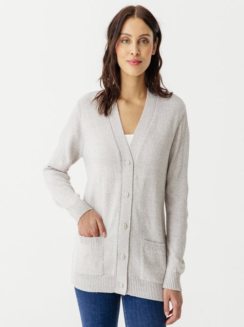 Gilet classique maille jersey  - Damart - Kiabi