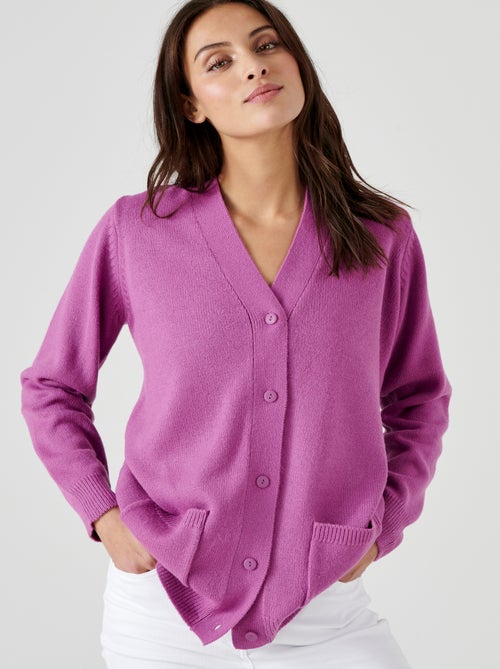 Gilet classique maille jersey  - Damart - Kiabi