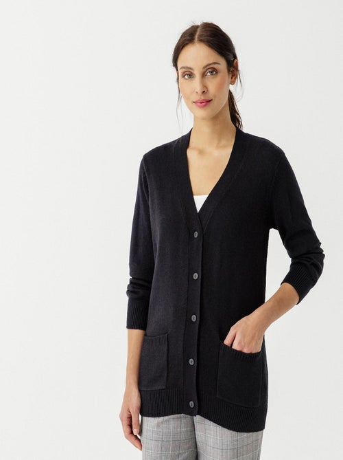 Gilet classique maille jersey  - Damart - Kiabi