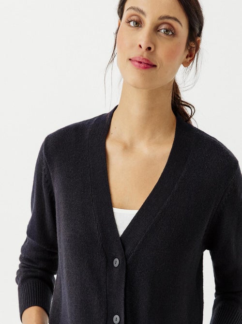 Gilet classique maille jersey  - Damart - Kiabi