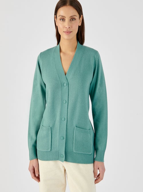 Gilet classique maille jersey  - Damart - Kiabi