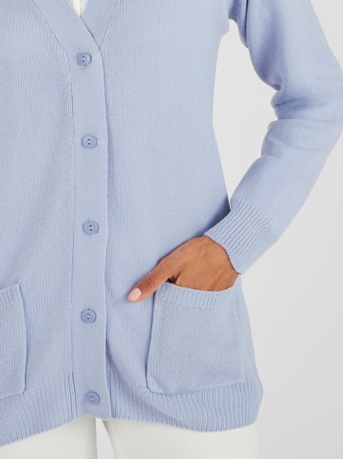 Gilet classique maille jersey  - Damart - Kiabi