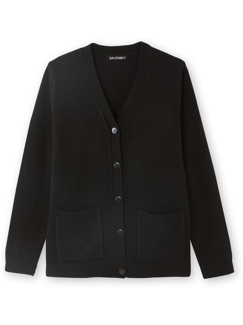 Gilet classique manches longues - DAXON Noir Noir - Kiabi