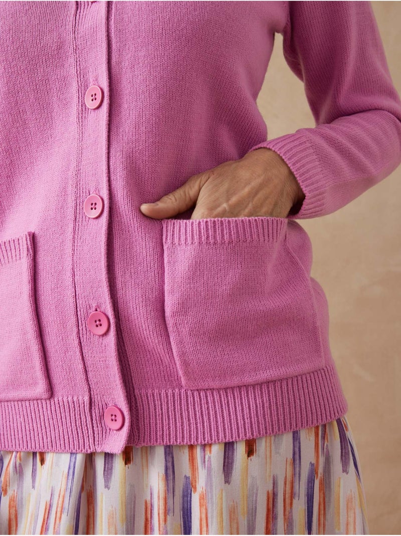 Gilet classique manches longues - DAXON Violet - Kiabi