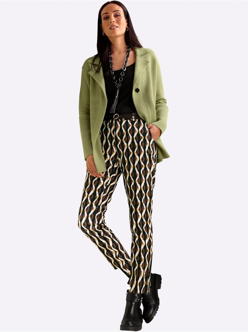 Gilet Col à Revers élégant - Taille Standard - helline Vert - Kiabi