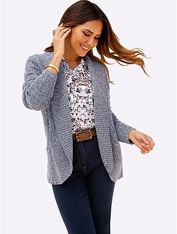Gilet Col Châle Mode - Taille Standard - Moda Vilona