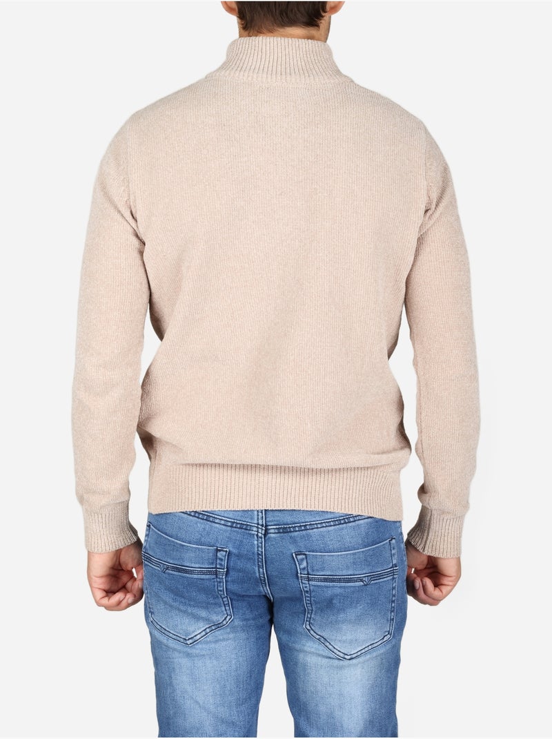 Gilet col montant - kenzarro Beige - Kiabi