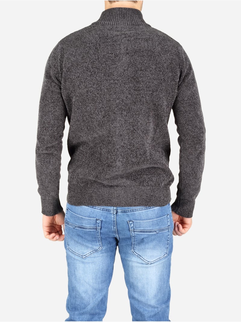 Gilet col montant - kenzarro Gris foncé - Kiabi