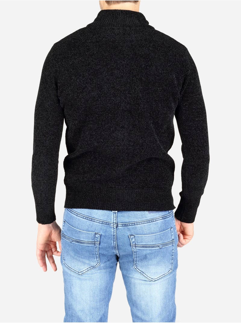 Gilet col montant - kenzarro Noir - Kiabi