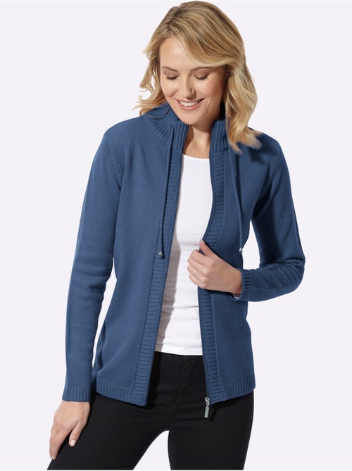 Gilet col montant à coulisse - taille standard - moda vilona - Kiabi Gilet col montant à coulisse - taille standard - moda vilona - Kiabi
