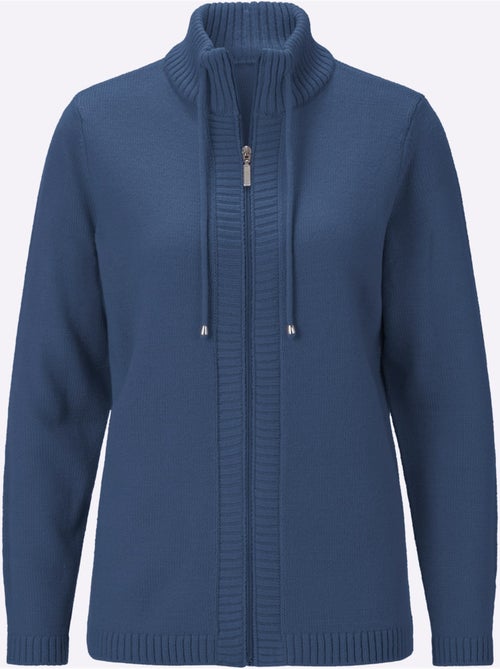Gilet col montant à coulisse - taille standard - moda vilona - Kiabi Gilet col montant à coulisse - taille standard - moda vilona - Kiabi