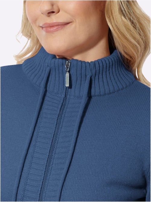 Gilet col montant à coulisse - taille standard - moda vilona - Kiabi Gilet col montant à coulisse - taille standard - moda vilona - Kiabi