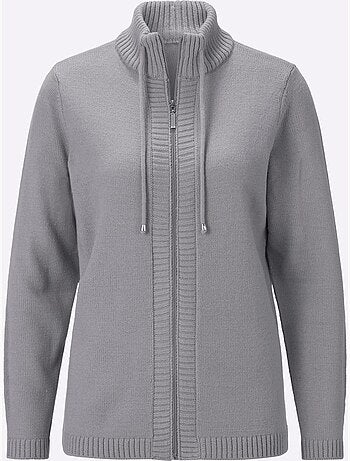 Gilet col montant à coulisse - taille standard - moda vilona
