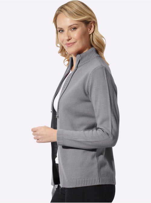 Gilet col montant à coulisse - taille standard - moda vilona - Kiabi Gilet col montant à coulisse - taille standard - moda vilona - Kiabi