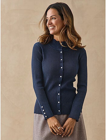 Gilet col montant finitions écailles - daxon