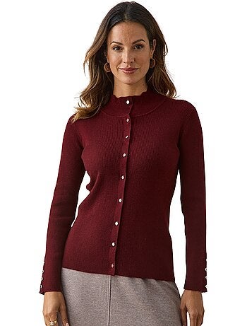 Gilet col montant finitions écailles - daxon