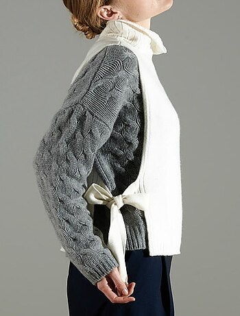 Gilet col montant sans manches femme 100% cachemire 4 fils - NAMI 15