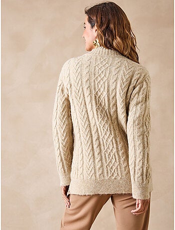 Gilet col montant zippé avec laine - DAXON