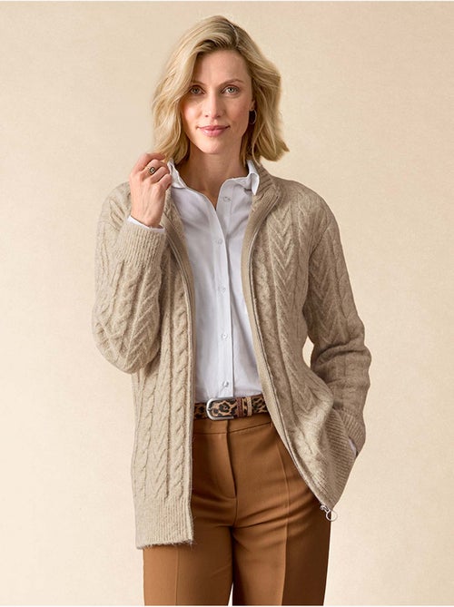 Gilet col montant zippé avec laine - daxon - Kiabi Gilet col montant zippé avec laine - daxon - Kiabi