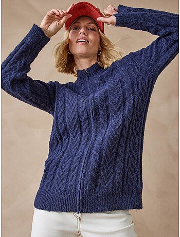 Gilet col montant zippé avec laine - DAXON