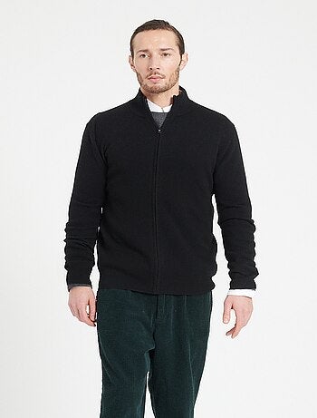 Gilet col montant zippé homme 100% cachemire - LUKE 10