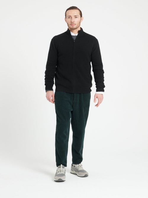 Gilet col montant zippé homme 100% cachemire - LUKE 10 - Kiabi
