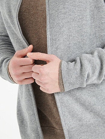 Gilet col montant zippé homme en cachemire - LUKE 10