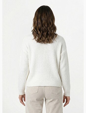 Gilet col rond en maille avec laine - AFIBEL