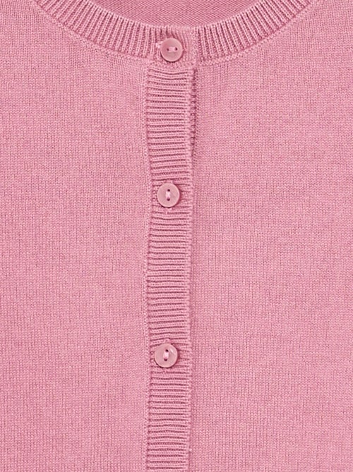 Gilet col rond léger uni - Kiabi Gilet col rond léger uni - Kiabi