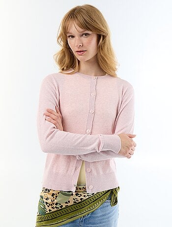 Gilet col rond uni