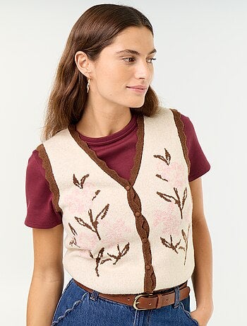 Gilet col V sans manches